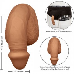 pénis d'emballage en silicone calex 10,25 cm caramel_4