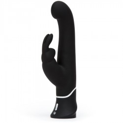 vibromasseur stimulateur de point g noir happy rabbit_4