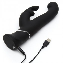vibromasseur stimulateur de point g noir happy rabbit_5