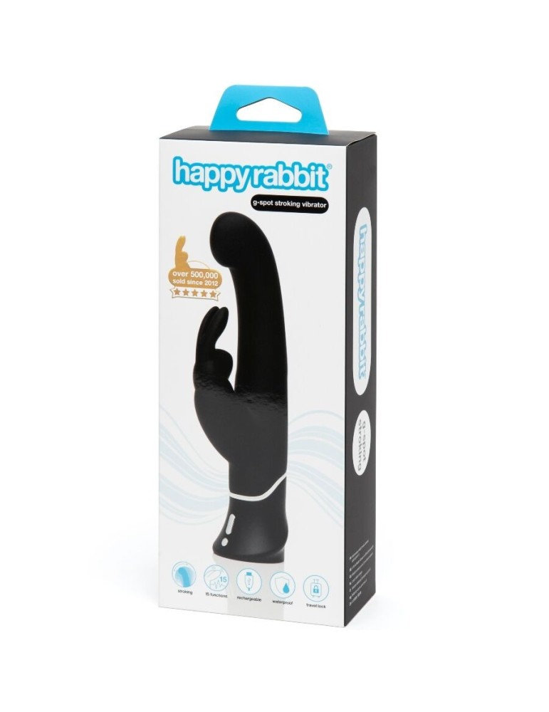 vibromasseur stimulateur de point g noir happy rabbit_6