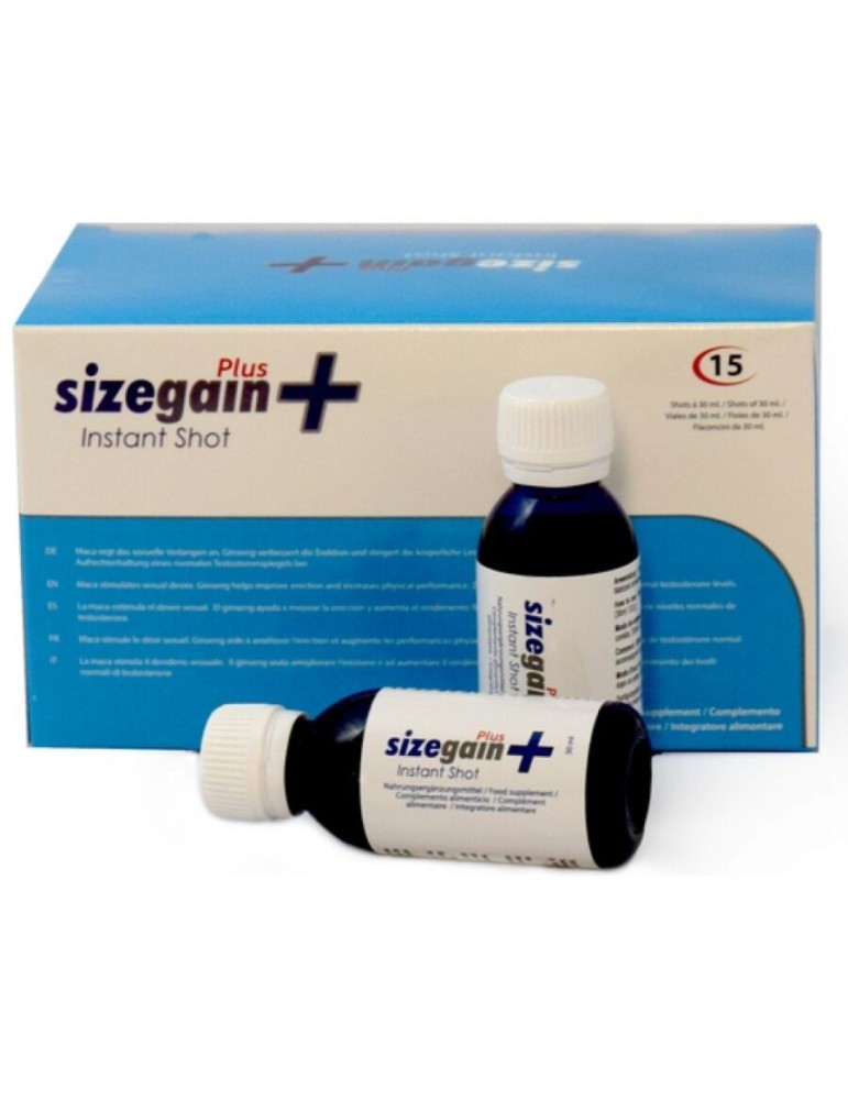 sizegain plus tir instantané 15 flacons