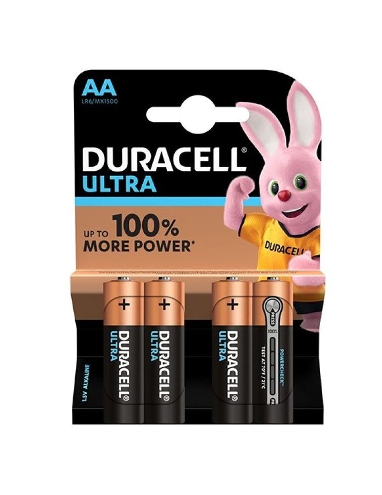 pile alcaline duracell ultra power aa lr6 blister * 4