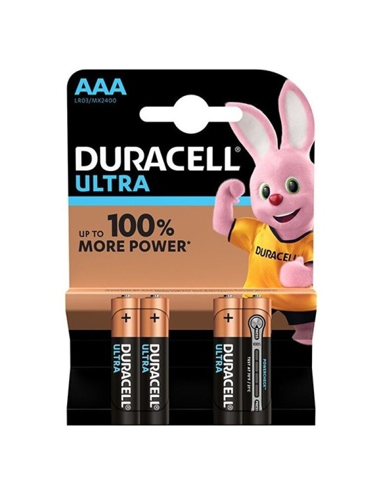 pile alcaline duracell ultra power aaa lr03 blister * 4