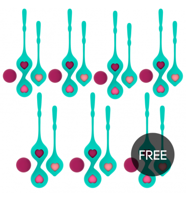 Rithualdeva set d'entraînement pelvien vert aqua 6 + 1 gratuit