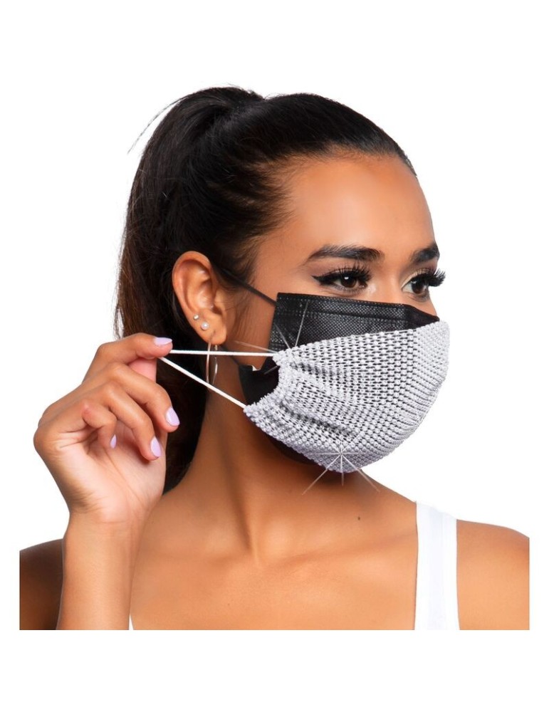 leg avenue harlow rhinest masque blanc_2