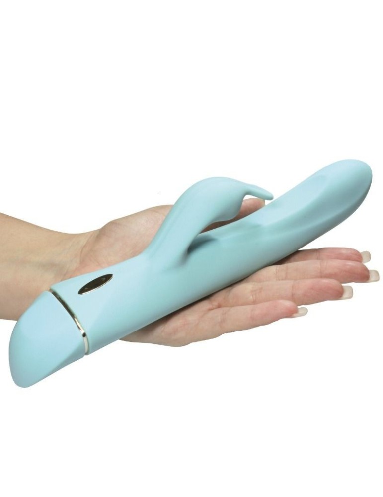 ovo - vibromasseur k6 avec stimulation lapin et point g turquoise_4