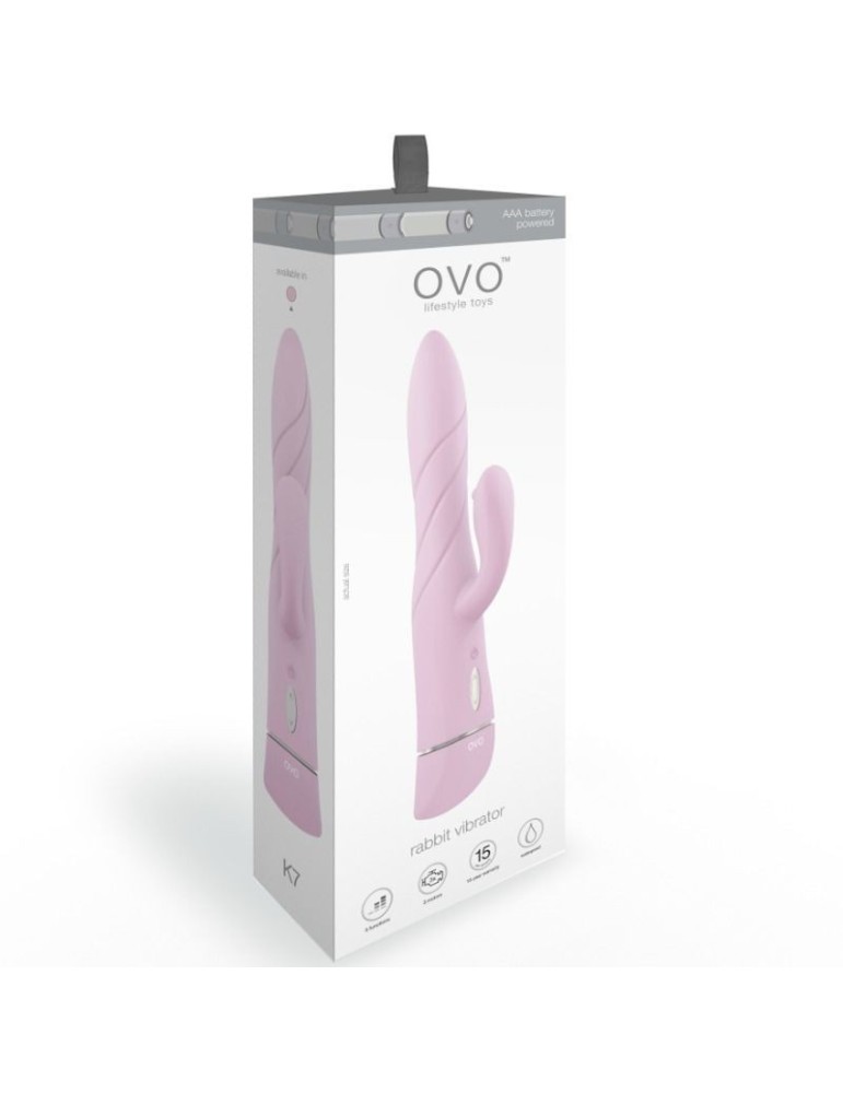 ovo - vibromasseur rose k7