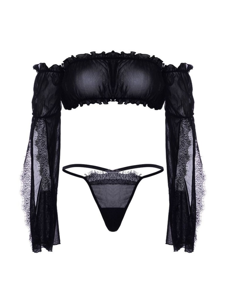 leg avenue set bandeau + string taille unique_4