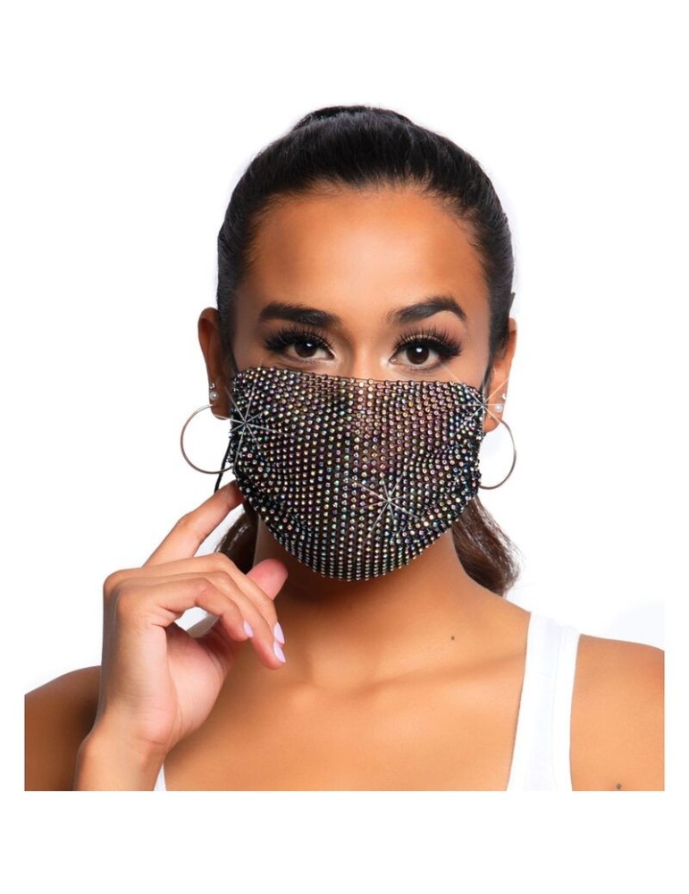 leg avenue harlow rhinest masque noir