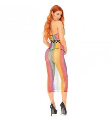 leg avenue robe de corps en résille taille unique - multicolore_3