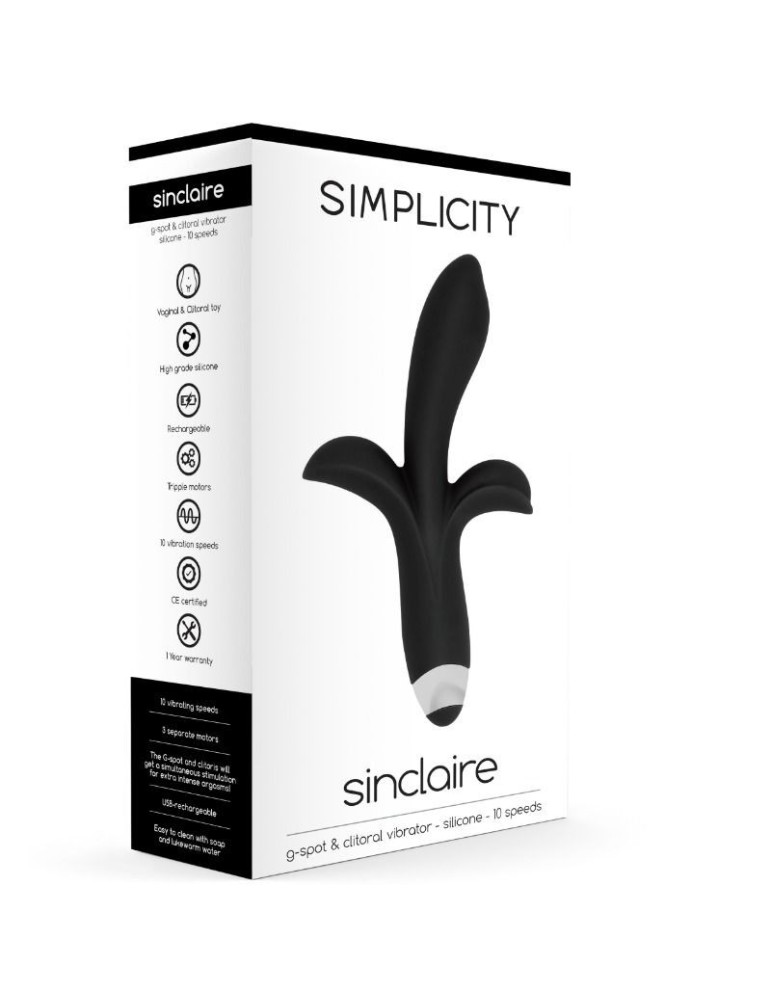 simplicité - vibromasseur sinclaire avec double stimulateur - noir_2