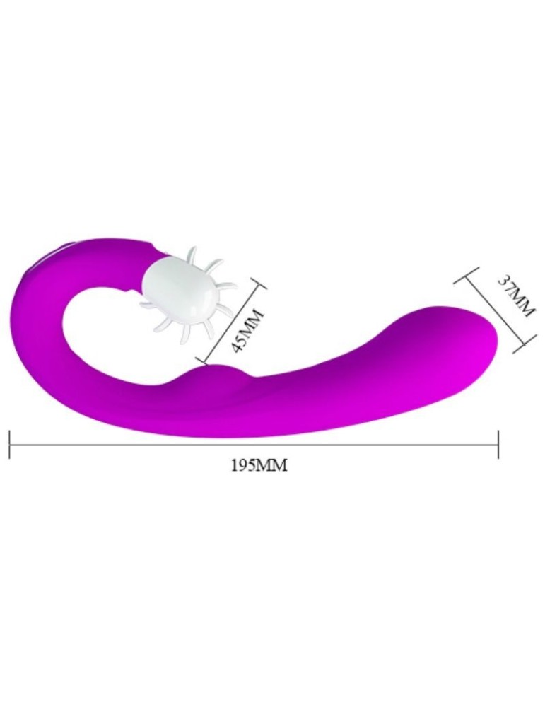 ctype pretty love - vibromasseur rechargeable magic tongue avec langue_3