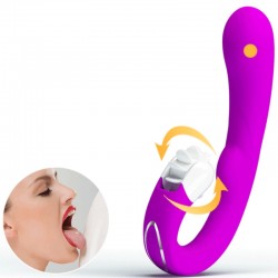 ctype pretty love - vibromasseur rechargeable magic tongue avec langue_5