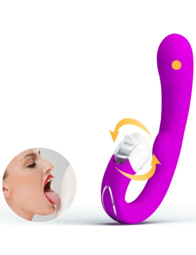ctype pretty love - vibromasseur rechargeable magic tongue avec langue_5