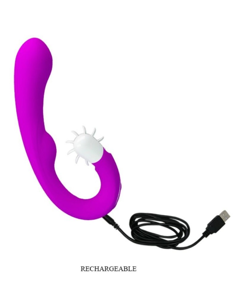 ctype pretty love - vibromasseur rechargeable magic tongue avec langue_6