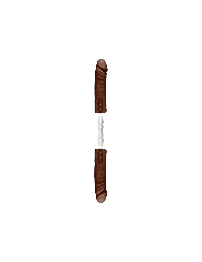doc johnson le double d double pénis 41 cm marron