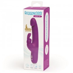 vibromasseur fin lilas réaliste happy rabbit_6