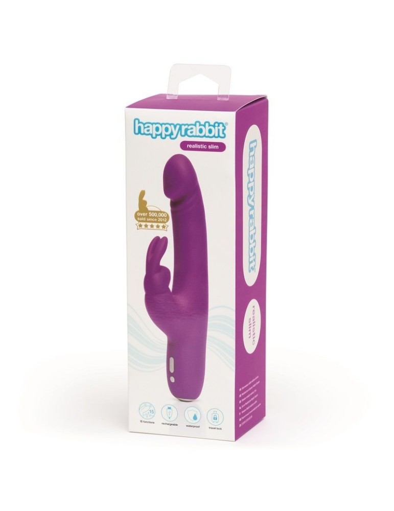 vibromasseur fin lilas réaliste happy rabbit_6