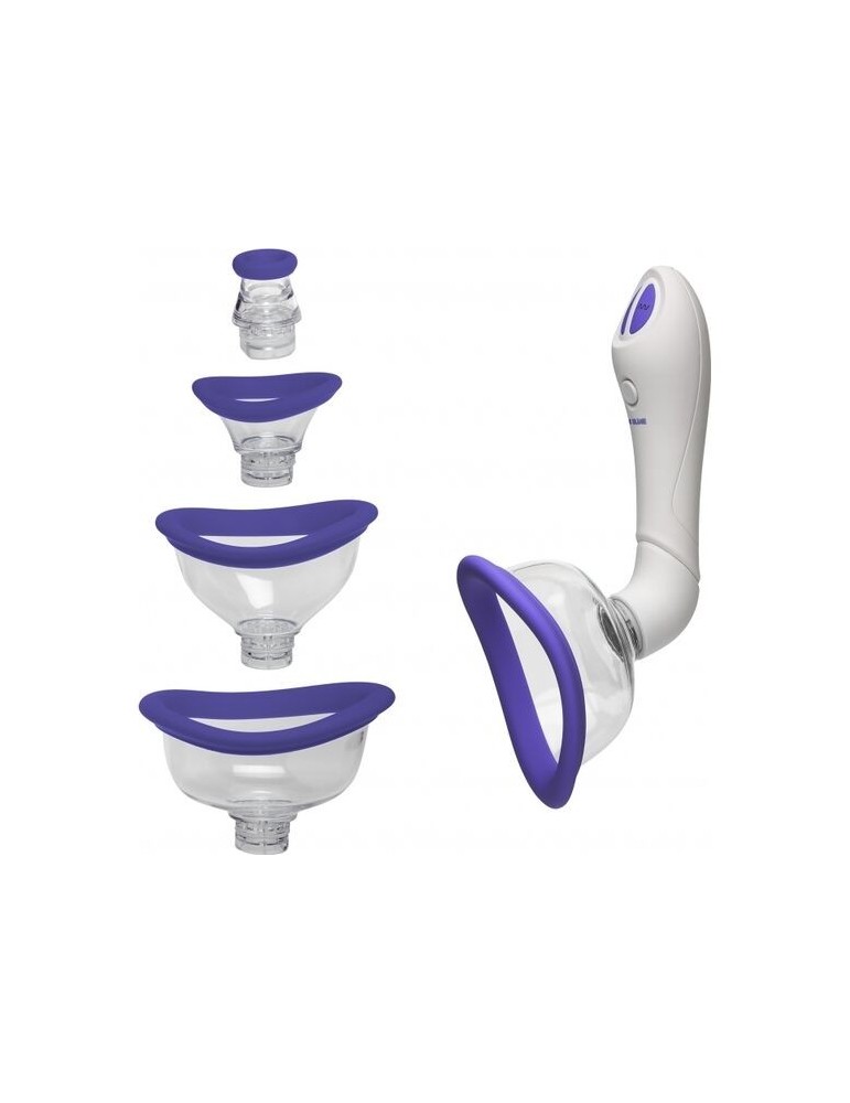 ventouse pour clitoris et tétons doc johnson bloom / violet, blanc