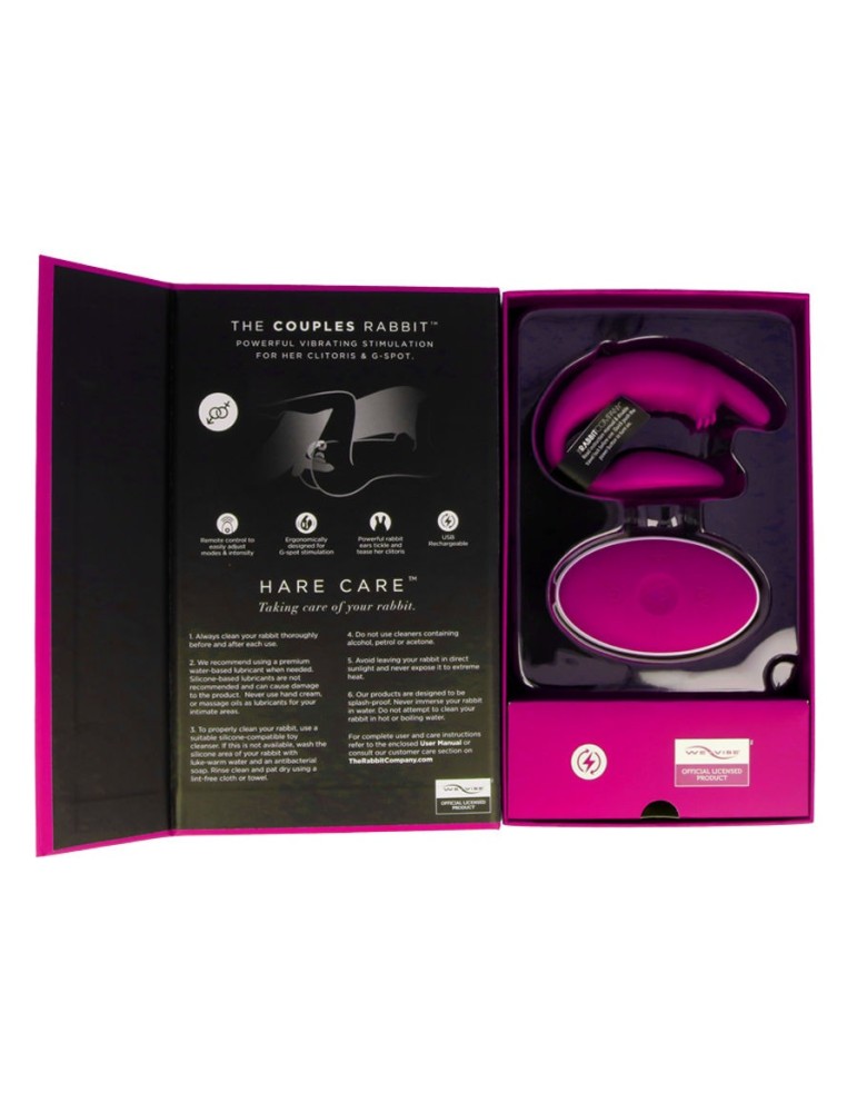 rabbit télécommandé coubles de we vibe rose_5