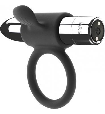 anneau rechargeable cameron noir et argent 10v argent