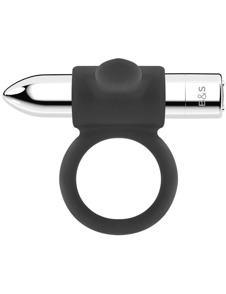 anneau rechargeable cameron noir et argent 10v argent_4