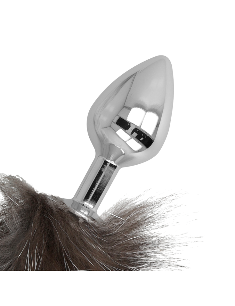 plug anal 8 cm queue brune et grise 40 cm_2