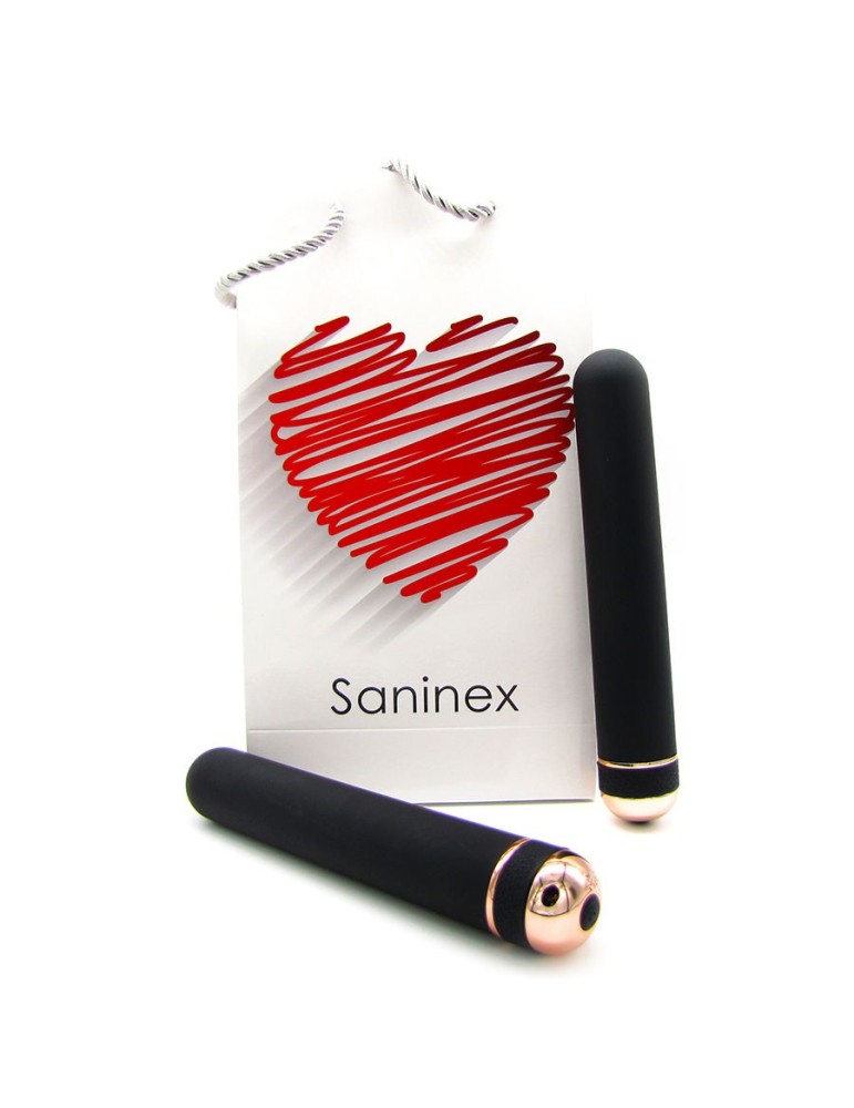 saninex orgasmic elegance - noir et or 18 cm_2