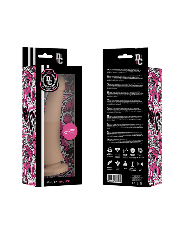 delta club toys gode silicone médical naturel 17 x 3cm_2