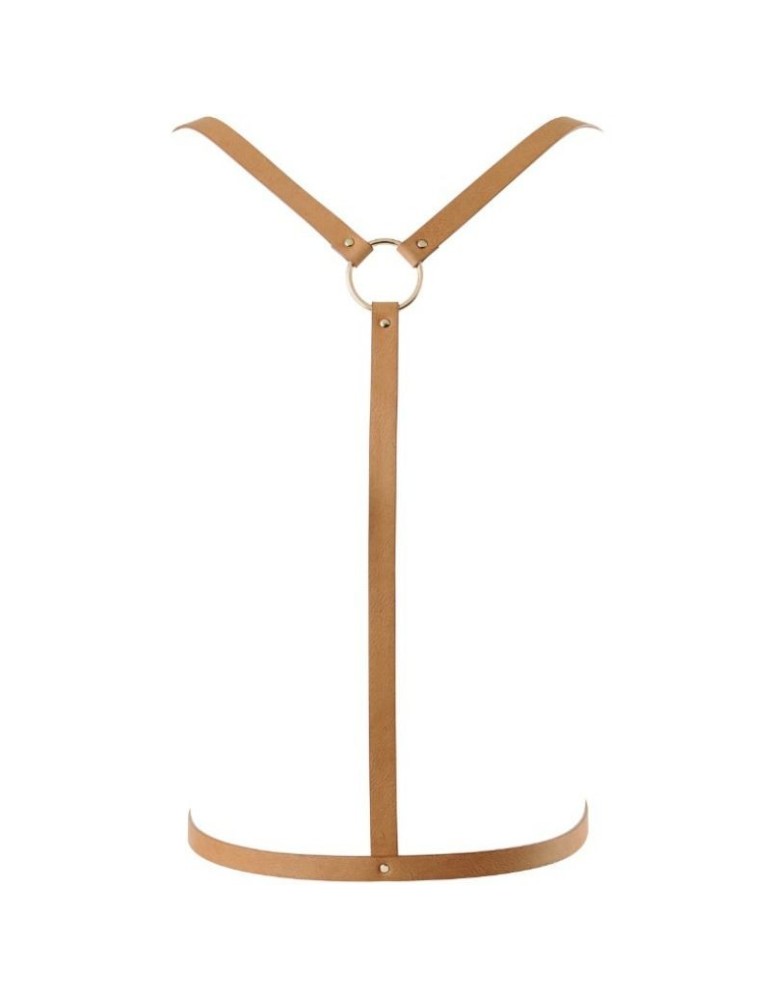 harnais en y bijoux indiscrets maze - marron