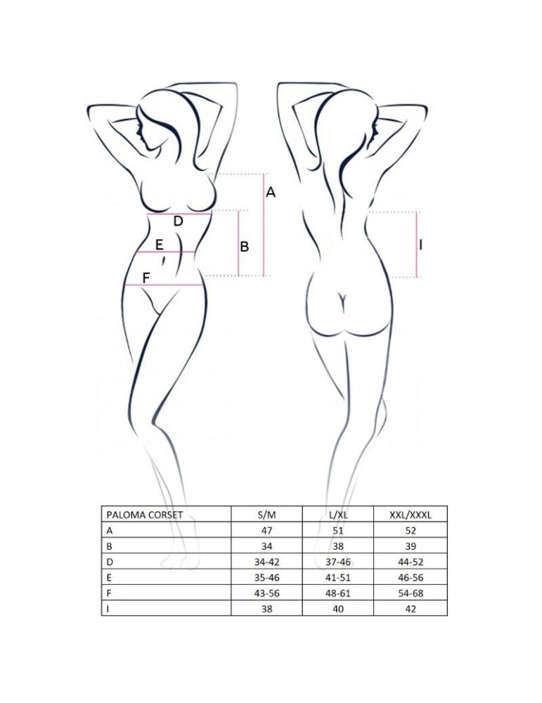 passion femme corset paloma blanc taille_2