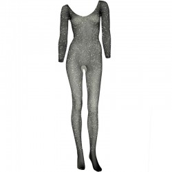 bodystocking avenue de la jambe avec ouverture demi-manche tu_5