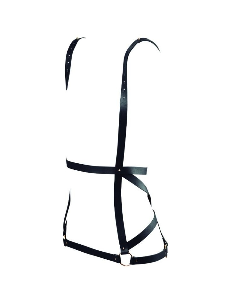 harnais forme robe labyrinthe bijoux indiscrets - noir