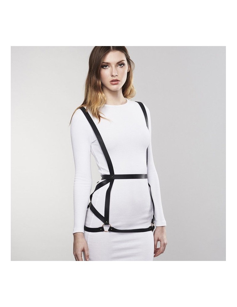 harnais forme robe labyrinthe bijoux indiscrets - noir_3