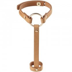 bijoux indiscrets bracelet labyrinthe / harnais à main marron