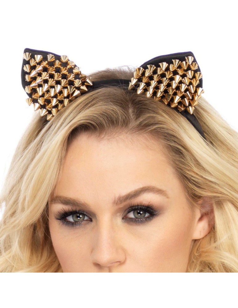 leg avenue bandeau chaton clous dorés