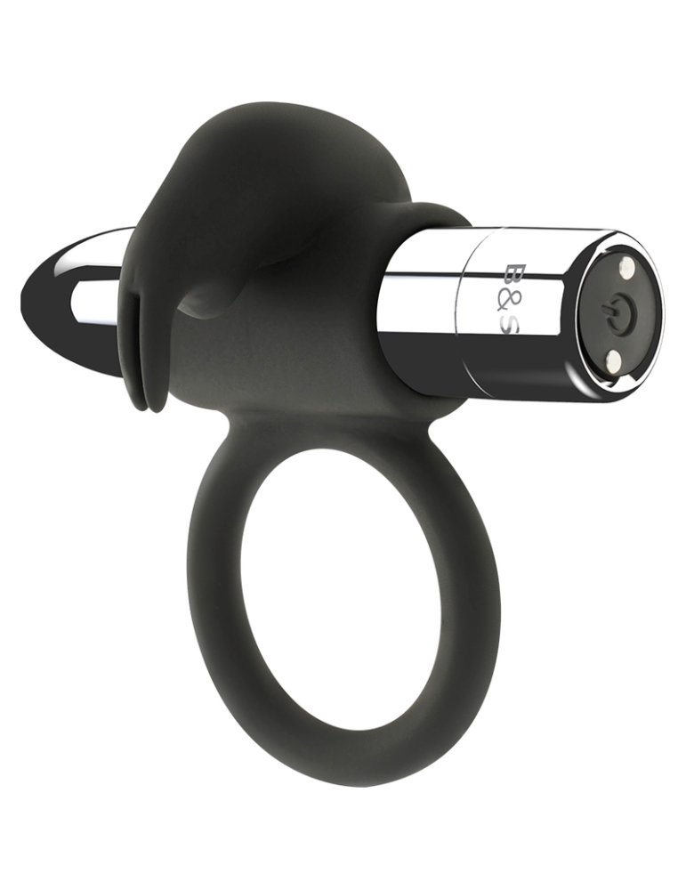 anneau rechargeable burton noir et argent 10 modes vibrant