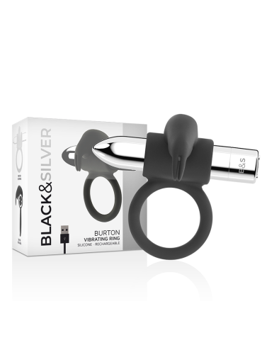 anneau rechargeable burton noir et argent 10 modes vibrant_4