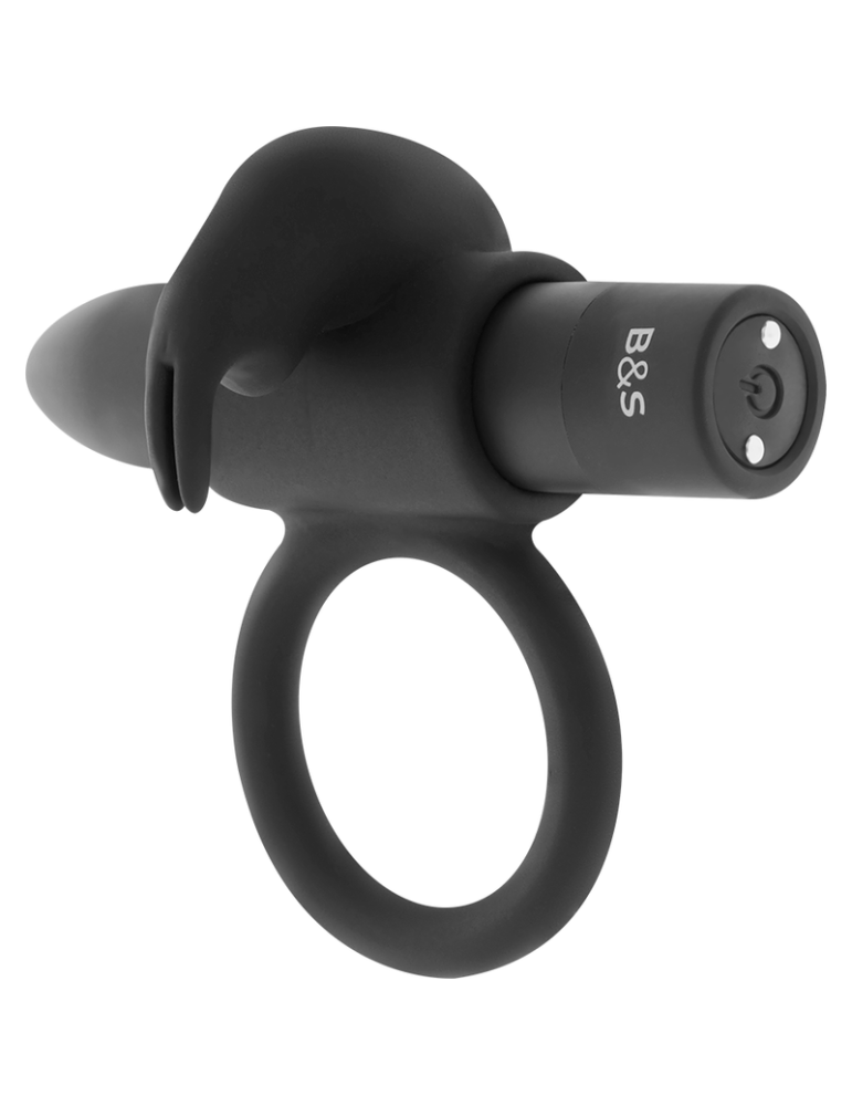 anneau rechargeable burton noir et argent 10 modes vibrant noir