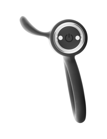 anneau rechargeable cameron noir et argent 10v argent_3