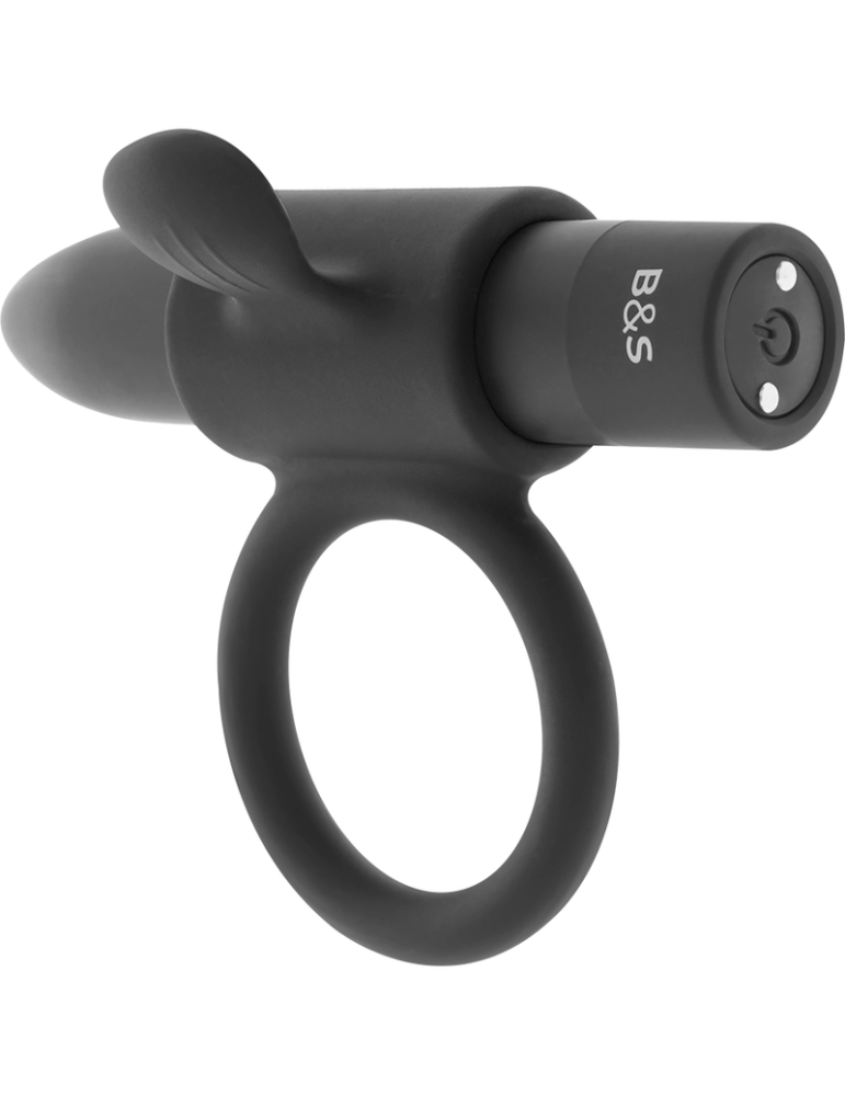 anneau rechargeable cameron noir et argent 10v noir