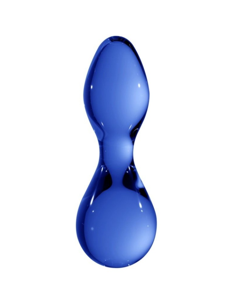 chrystalino - godemichet aux graines - bleu