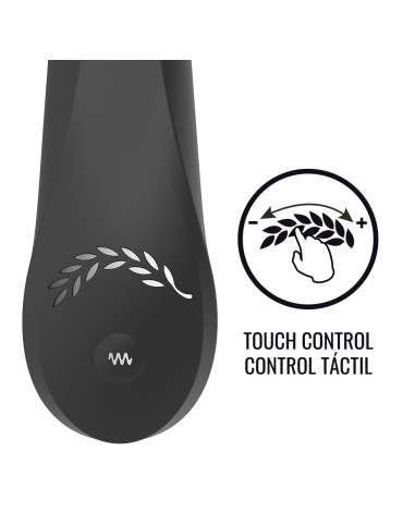 contrôle tactile de vibromasseur noir et argent kean_7