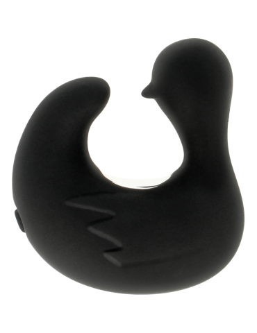stimulateur en silicone rechargeable noir et argent doigt vibrant duckymania_3