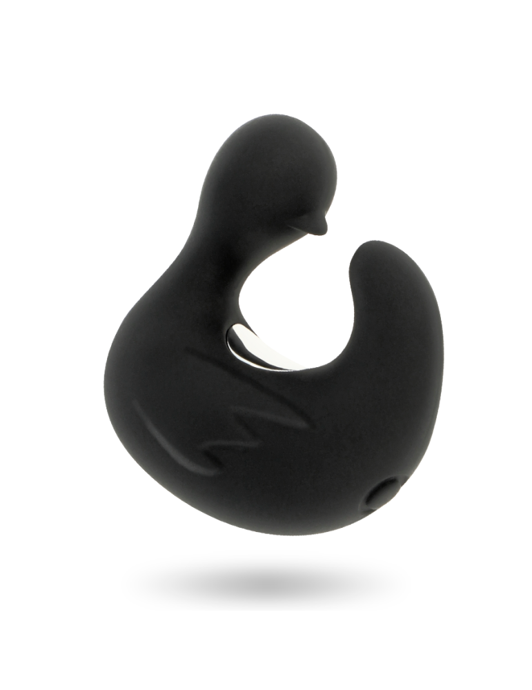 stimulateur en silicone rechargeable noir et argent doigt vibrant duckymania_4