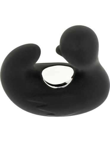 stimulateur en silicone rechargeable noir et argent doigt vibrant duckymania_5