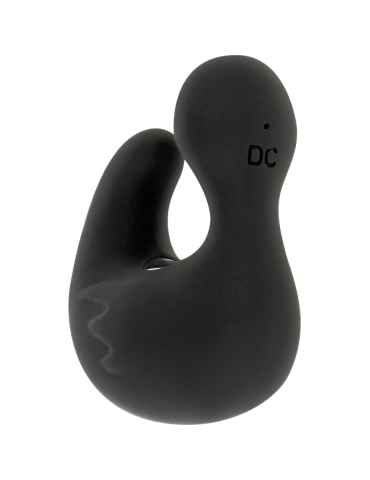 stimulateur en silicone rechargeable noir et argent doigt vibrant duckymania_6