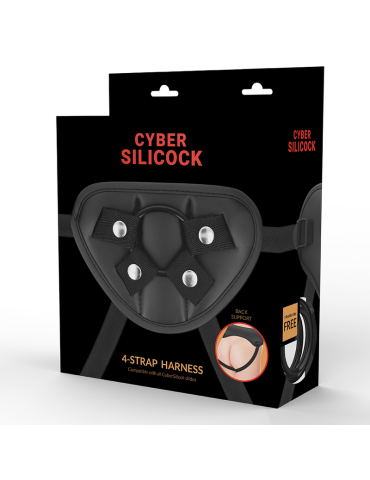 harnais cyber silicock avec 3 anneaux en silicone_5