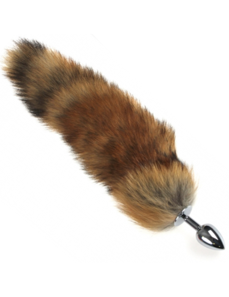 secretplay queue de renard et plug anal en métal 6cm