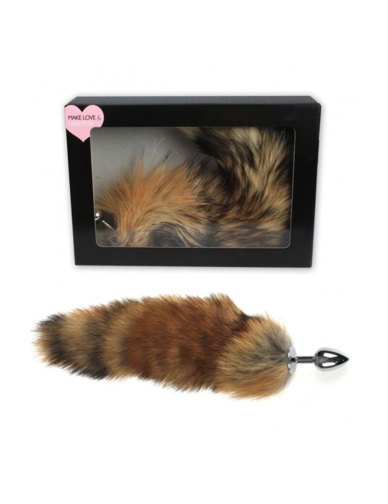 secretplay queue de renard et plug anal en métal 6cm_2